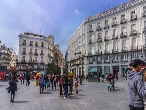 PUERTA DE SOL 4K TIMELAPSE 10 Video stock 75324800