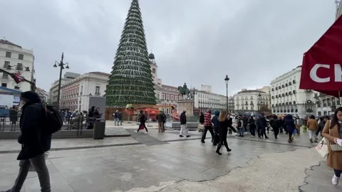 Puerta del Sol Square, Madrid 4K 스톡 동영상 223406279