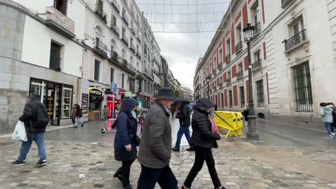 Puerta del Sol Square, Madrid 4K 스톡 동영상 223406373