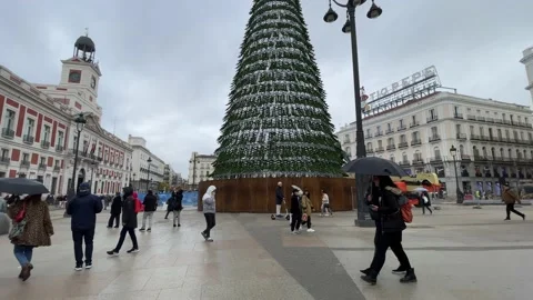 Puerta del Sol Square, Madrid 4K 스톡 동영상 223406374