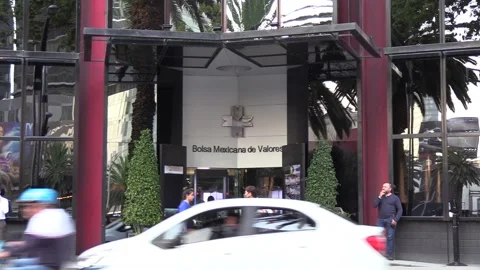 Puerta edificio Bolsa Mexicana de Valores 库存影片 170580878