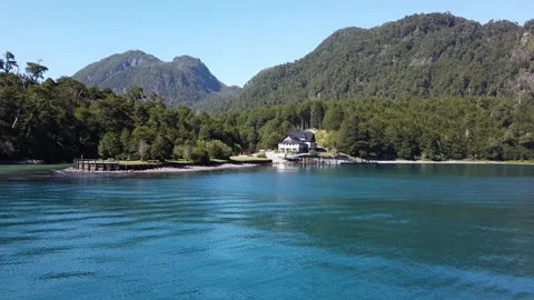 Puerto Blest arrival Stock Footage 149998927