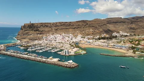 Puerto de Mogan Stock Footage 152376165