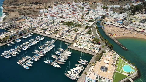 Puerto de Mogan Stock Footage 152376536