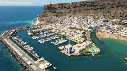 Puerto de Mogan Stock Footage 152377016