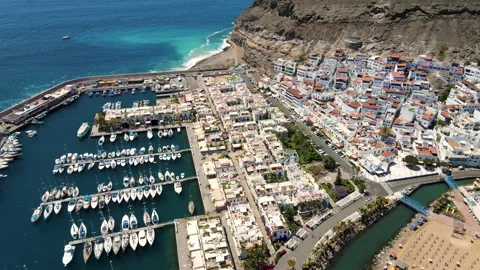 Puerto de Mogan Stock Footage 152377200