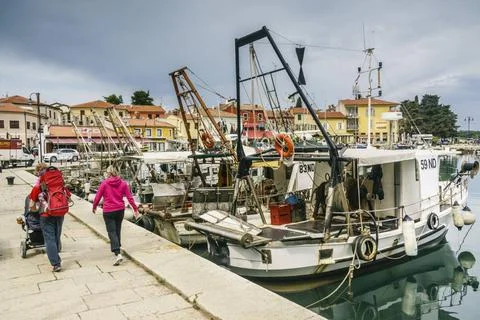  puerto de Novigrad puerto de Novigrad, peninsula de Istria, Croacia, euro... Stock Photos
