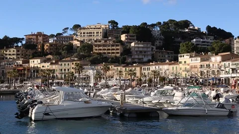 Puerto de Soller; Majorca, Spain Stock Footage 87842798