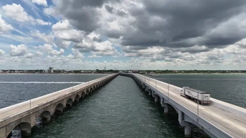 Puerto Progreso Bridge Stock Footage 321481655