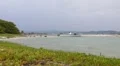 Puerto Rico-Boat on deserted small coral island HD Footage