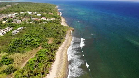 Puerto Rico Coastline, beach, sand, and ... | Stock Video | Pond5