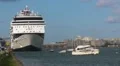 Puerto Rico - Cruise Ship in Old San Juan HD HD Footage