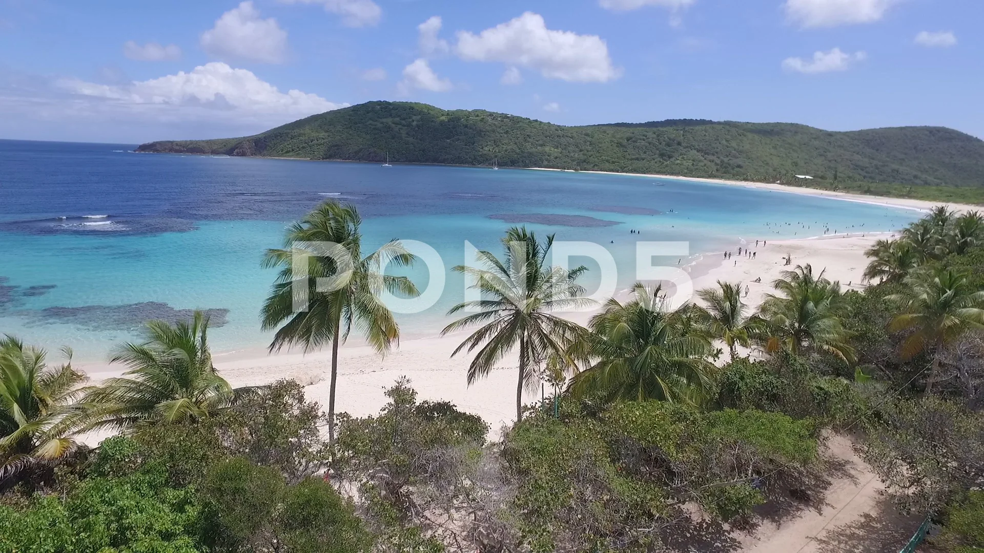 Puerto Rico / Culebra Island - Drone shot, image size:1920x1080
