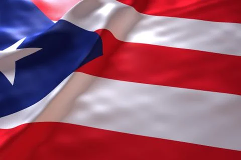 Puerto Rico flag background Stock Illustration