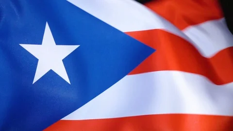 Puerto Rico Flag Flapping Stock Footage 118970733