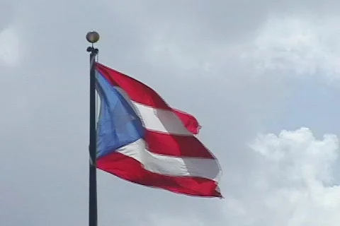 Puerto Rico-Flag Stock Footage 596694