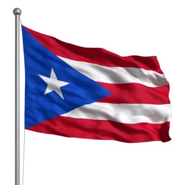 Puerto rico flag Stock Illustration