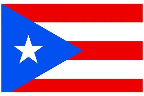Puerto Rico Flag Illustrazione stock