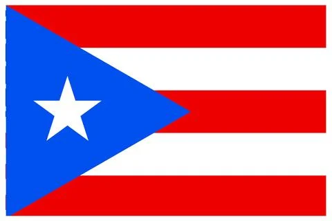 Puerto Rico Flag Illustrazione stock