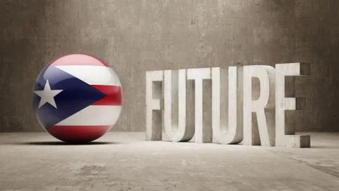 Puerto Rico. Future  Concept. Stock Illustration
