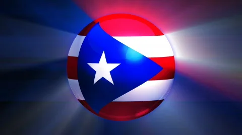 Puerto Rico Globe Stock Footage 743347