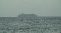 Puerto Rico - HD Cruise Ship on the Horizon inside Sahara Dust Cloud HD Footage