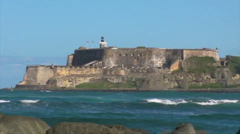 Puerto Rico - HD El Morro 6 Stock Footage