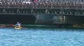 Puerto Rico - People exercising in Kayaks under bridge in Condado Lagoon 3 HD Footage