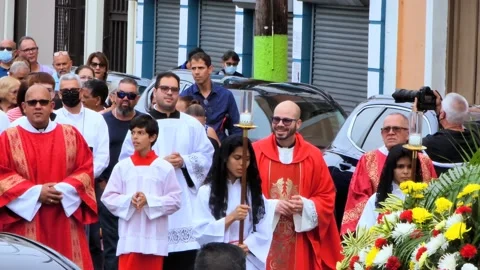 PUERTO RICO - Procession of Good Friday , Vega  Baja Catholic Church Stock Footage 237786197