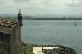Puerto Rico - San Juan: guerite and bay Footage