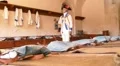Puerto Rico - Spanish soldiers bunk wooden beds at San Cristobal Fortress HD Footage