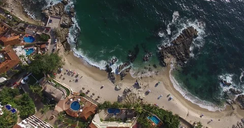 Puerto Vallarta by drone 6 Stock Footage 128666023
