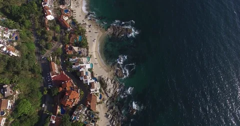 Puerto Vallarta by drone 8 Stock Footage 128666044