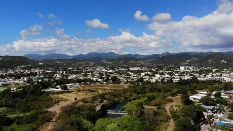 PuertoRico Ponce 2K Drone Stock Footage 100378913