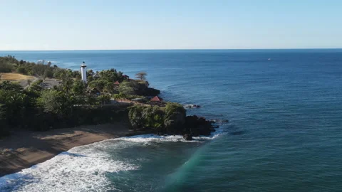 Puetro Rico Rincon Beach 库存影片 171176392