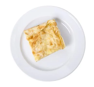 Puff cake with custard. Stock Photos