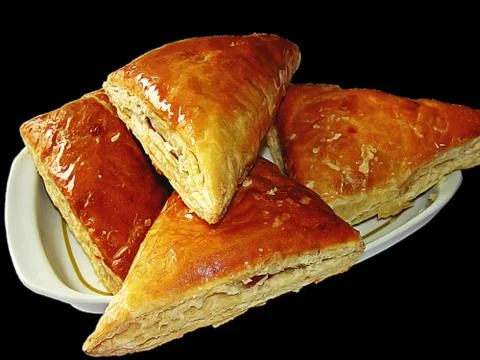 Puff with cheese Stock Photos