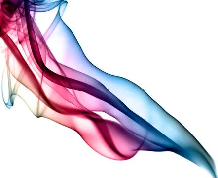 Puff of colored abstract smoke patterns Stock Photos
