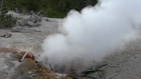 Puff 'N Stuff Geyser Stock Footage 8992238