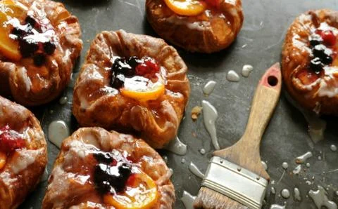 Puff with orange Stock Photos