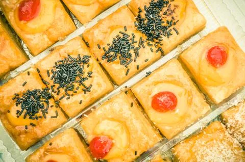 Puff pastries Stock Photos