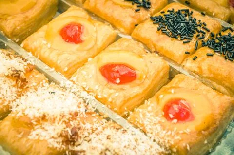 Puff pastries Stock Photos