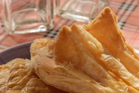 Puff pastry pie Stock Photos