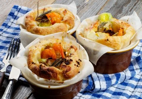 Puff Pastry Snacks Stock Photos