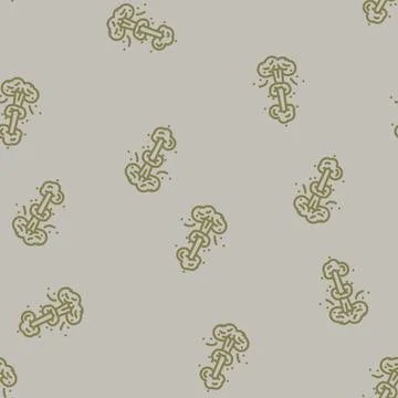Puff smell line vector seamless pattern 스톡 일러스트
