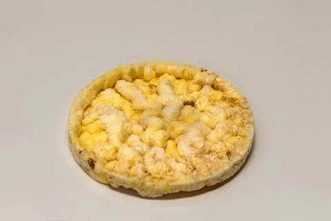 Puffed corn waffles Foto stock