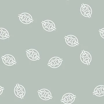 Puffed mariner chain line vector seamless pattern イラスト素材