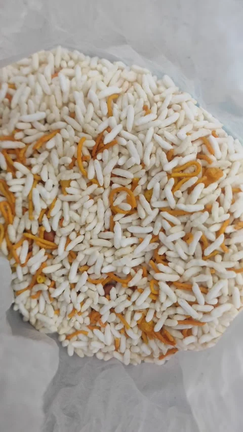 Puffed Rice And Mixture Indian Snack Stock Footage 299817075