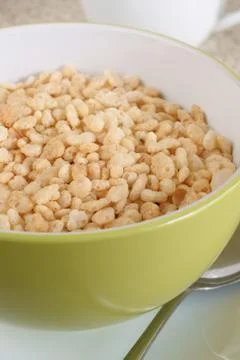 Puffed rice cereal Stock Photos