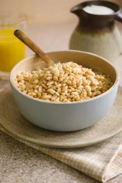 Puffed Rice Cereal Stock Photos